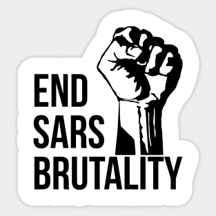 End sars brutality Sticker